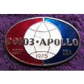 1975 Russia USA Apollo Space Mission Badge