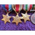 Group of 6 Miniature Medals WW2