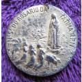 Antique Catholic Religious Medal Nossa Senhora Do Rosario Da Fatima R.P.N - damaged