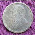 1897 ZAR 3d Silver Coin