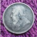 1893 ZAR 3d Silver Coin