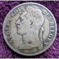1924 Belgium Congo 1 Franc