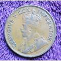 1929 SA Union 1 Penny Coin