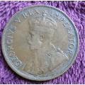 1933 SA Union 1 Penny Coin