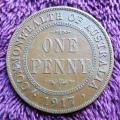 1917 Australia One Penny Coin
