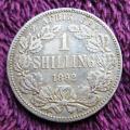 1892 ZAR 1/ Shilling - .925 Silver Coin