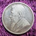 1896 ZAR 1/ Shilling - .925 Silver Coin R1 START