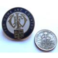 Vintage For Home`& Country Womens Badge + US Dime