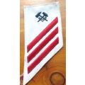 Navy Airman 3 stripes Damage Controlman embroidered rank