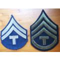 US Airforce Technician Rank Patches