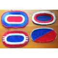4 x Assorted US Airforce embroidered ID Patches