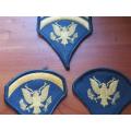 3 x US Army Specialist Rank Insignia Patches