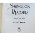 Springbok Record - Harry Klein - 1946 SA Legion