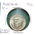 1953 Australia SILVER Shilling