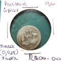 1916 SCARCE DATE Australia SILVER Sixpence 6d