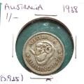 1938 Australia SILVER Shilling