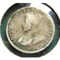 1925 Ceylon SILVER 10 Cents