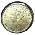 1937 East Africa 50 Cents SILVER