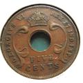1942(SA) SCARCE East Africa 5 Cents
