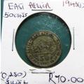 1943(I) East Africa SILVER 50 Cents