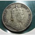 1906 East Africa SILVER 25 Cents