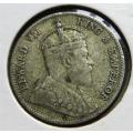 1906 SCARCE East Africa SILVER 25 Cents