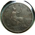 GB 1873 Victorian Quarter Penny