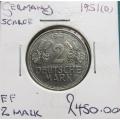 1951(D) Germany 2 Deutsche Marks SCARCE