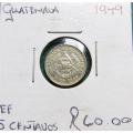 1949 Guatemala 5 Centavos