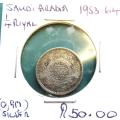 1953-64 Saudi Arabia SILVER 1/4 Riyal