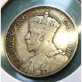 1936 Southern Rhodesia SILVER 1 Shilling