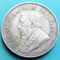 ZAR 1897 2/6 Shillings 0.925 Silver Coin