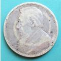 ZAR 1895 1 Shillings 0.925 Silver Coin