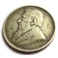 ZAR  1895 3d Three pence tiekie 0.925 Silver Coin