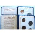 2 x GB Britain`s First Decimal Sets - 2 Varieties in Colour for 1 Bid