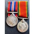 WW2 Group of 2 Miniature Medals