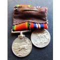 WW2 Group of 2 Miniature Medals