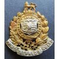 Prince Alfreds Guard bi metal helmet badge - worn 1897  1939