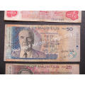 3 x Mauritius bank Notes - 1 Bid