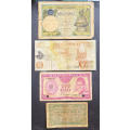 4 x Africa bank Notes  -  1 Bid
