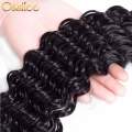 Grade 10A Brazilian Hair Deep Wave Black 100% Human Hair Weave 3 bundles ( 8inch ) upgradeable