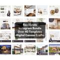 Canva Templates 40+ Real Estate Instagram Post Bundle Templates