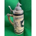GAME OF THRONES HOUSE OF STARK RELIEVE. CERAMIC STEIN WITH CAP MU