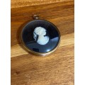 PONY TAILED GIRL IN CAMEO PETER BATES ENGLAND