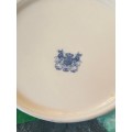 PITCHER WITH INDIAN DELFT PICTURE AND RAMPANT LIONS MARKING