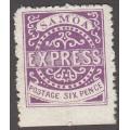 Samoa Kingdom - 1877 to 1882 - 6d - Express Reprint