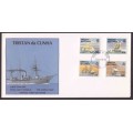 Tristan Da Cunha - 1990 1991 - FDC set - Royal Navy War Ships