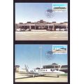 Bophuthatswana (Homeland of South Africa) - 1986 - BOP Airways - Complete Set Maxi / Maximum Cards