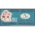 South Africa RSA - Christmas Booklet - 1963 - Cinderellas Seals Labels TB Tuberculosis