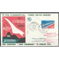 Concorde - 1976 - Inaugural Flight Cover - Air France - Paris to Rio